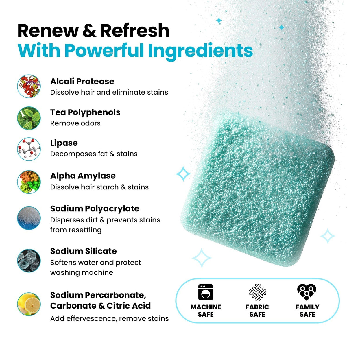 Powerful Washer Deep Cleaner Tablets 💦