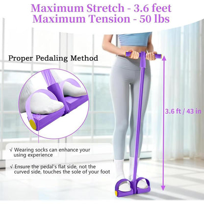 2026 latest 8-Tube Pedal Resistance Device - Detachable And Adjustable Pedal Resistance Device💪
