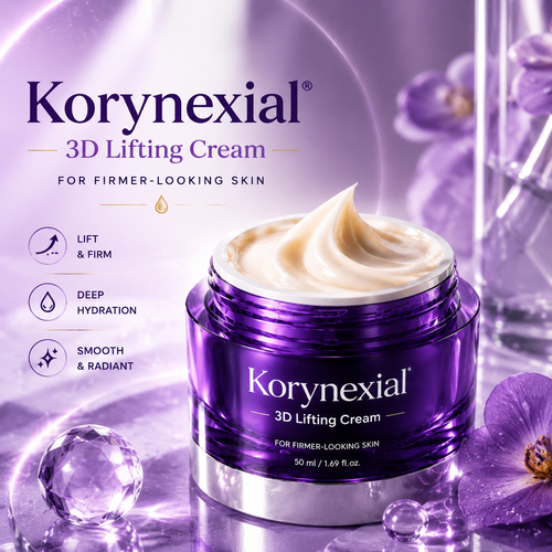 Rediscover Youthful Skin: Lift, Firm & Glow with Korynexial 3D Lifting Cream ✨💜