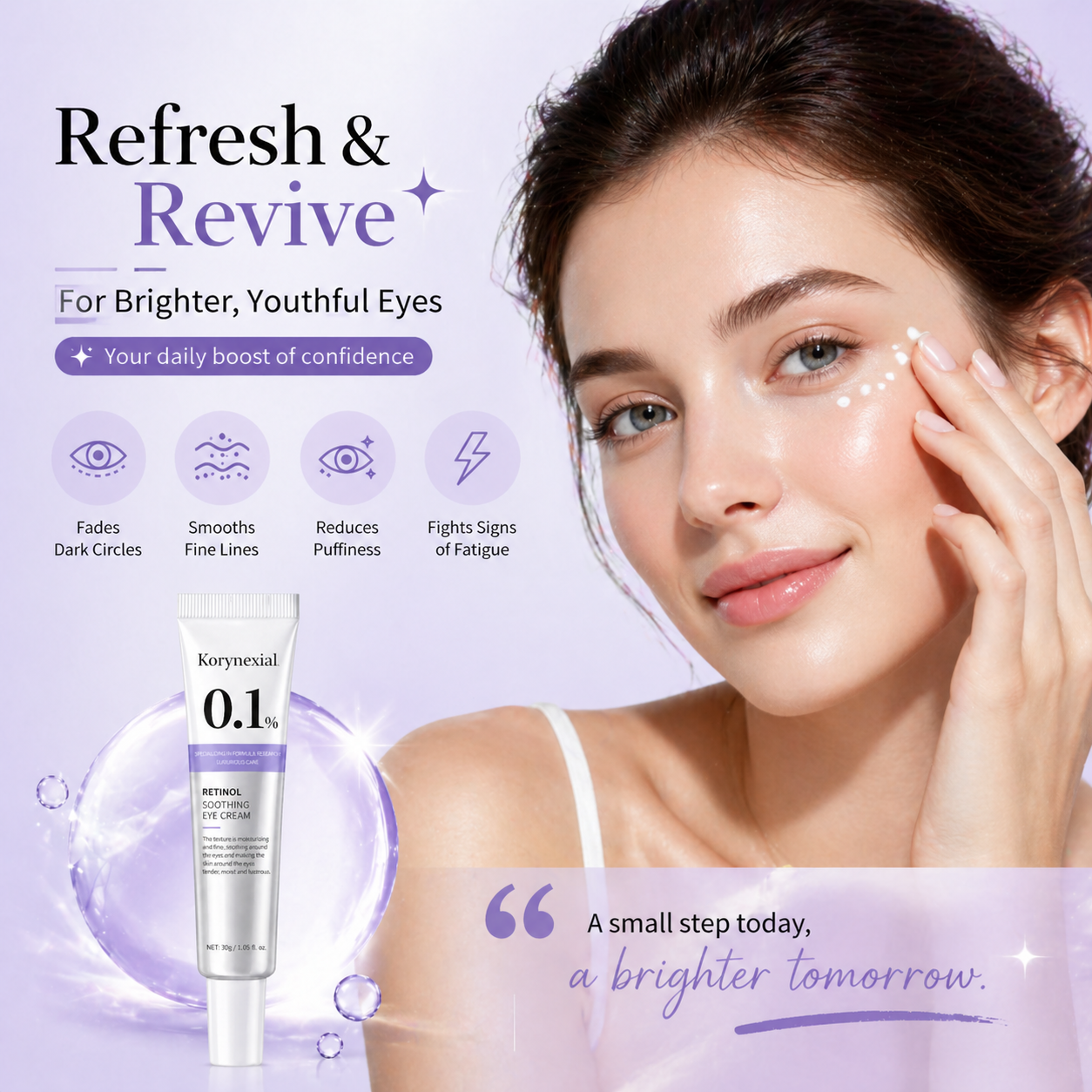 Wake Up Tired Eyes: How Korynexial Retinol Eye Cream Transforms Your Look 🌟👀