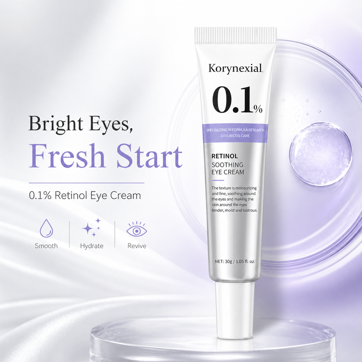 Wake Up Tired Eyes: How Korynexial Retinol Eye Cream Transforms Your Look 🌟👀