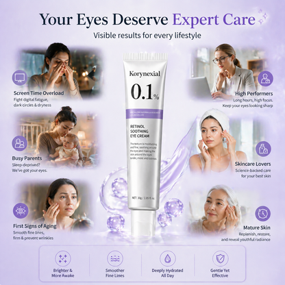 Wake Up Tired Eyes: How Korynexial Retinol Eye Cream Transforms Your Look 🌟👀