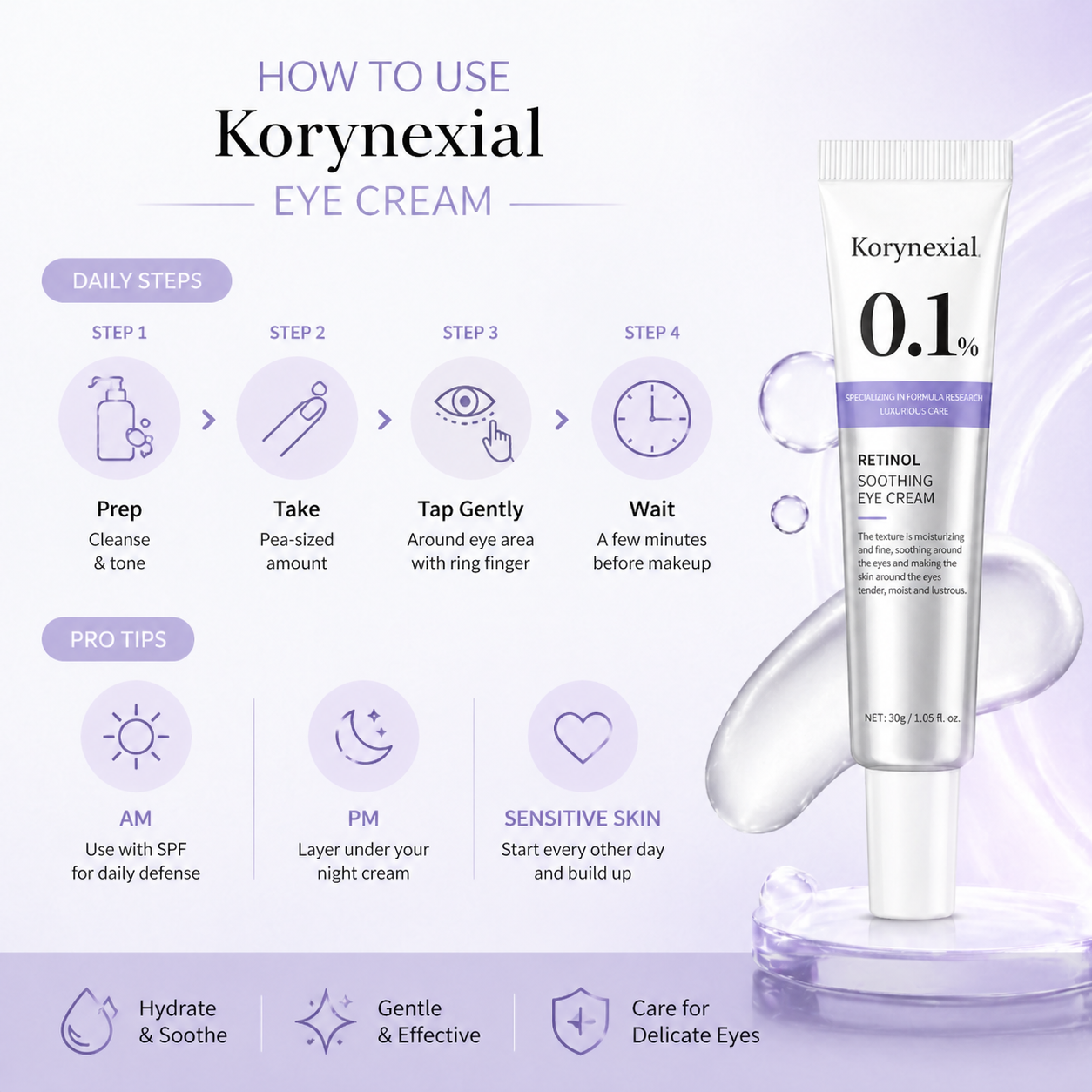 Wake Up Tired Eyes: How Korynexial Retinol Eye Cream Transforms Your Look 🌟👀
